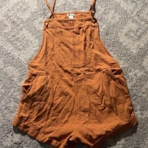 Billabong Rust Overalls with Front Pocket